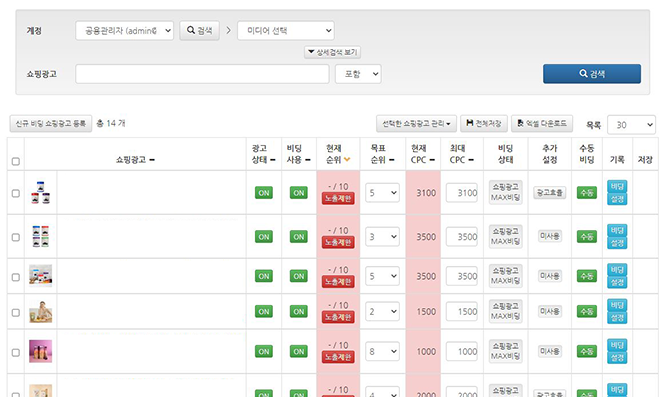 실시간 카테고리 체크 대시보드